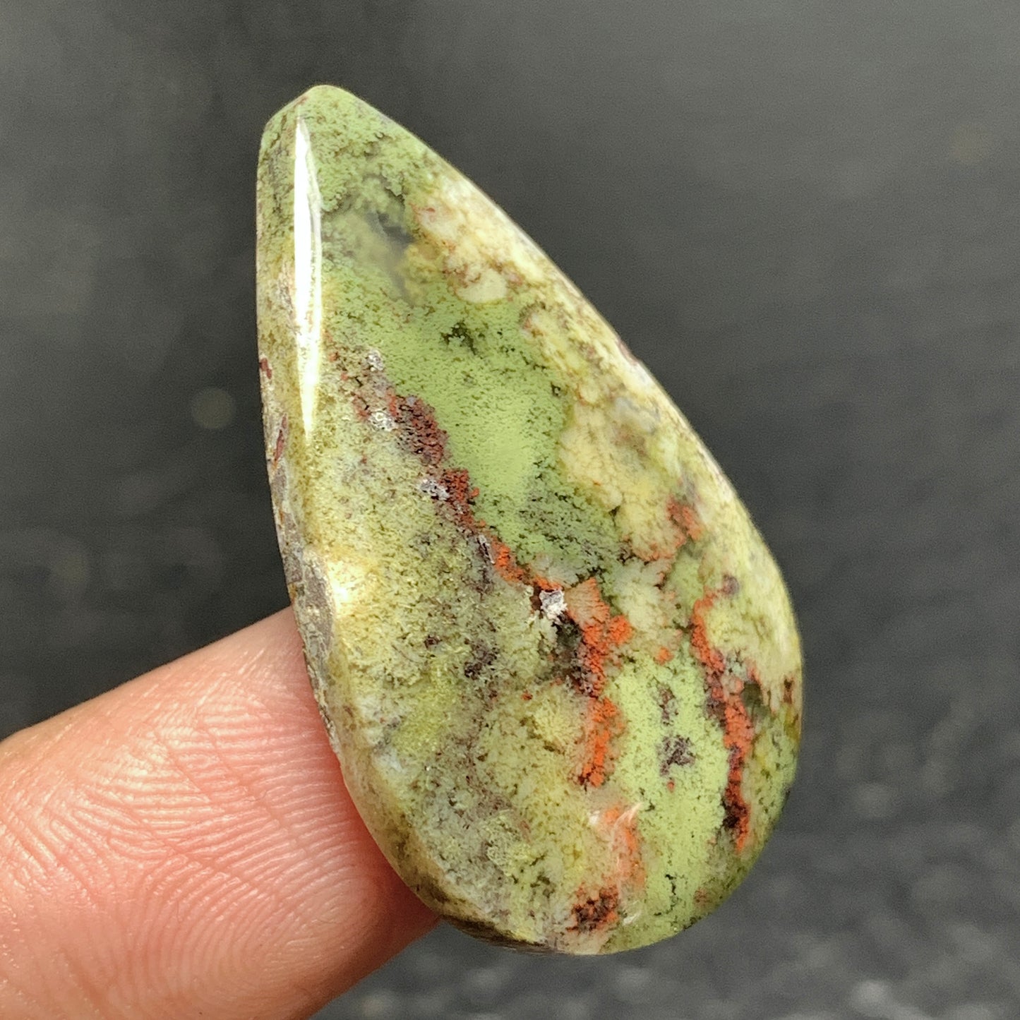 Java Moss Agate Cabochon 32x20x5mm High Quality 23 ct