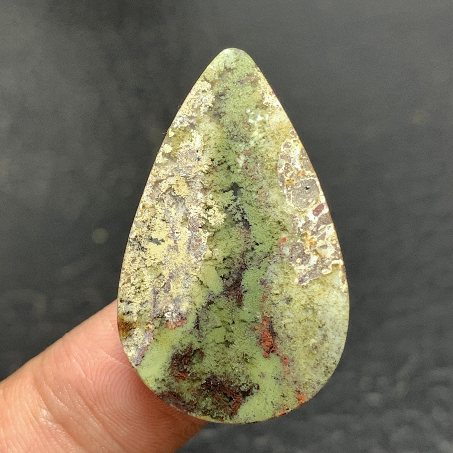 Java Moss Agate Cabochon 32x20x5mm High Quality 23 ct