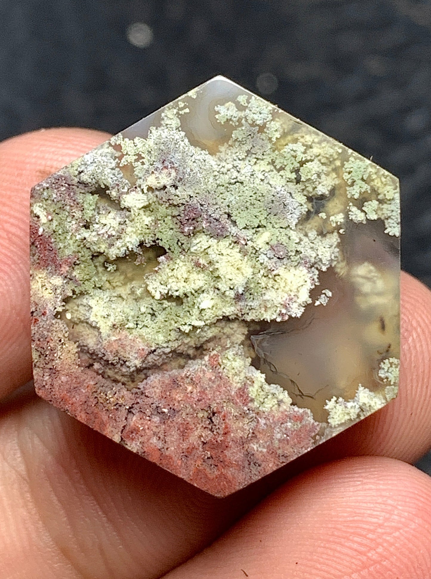 Moss Agate Cabochon 24x21x6mm