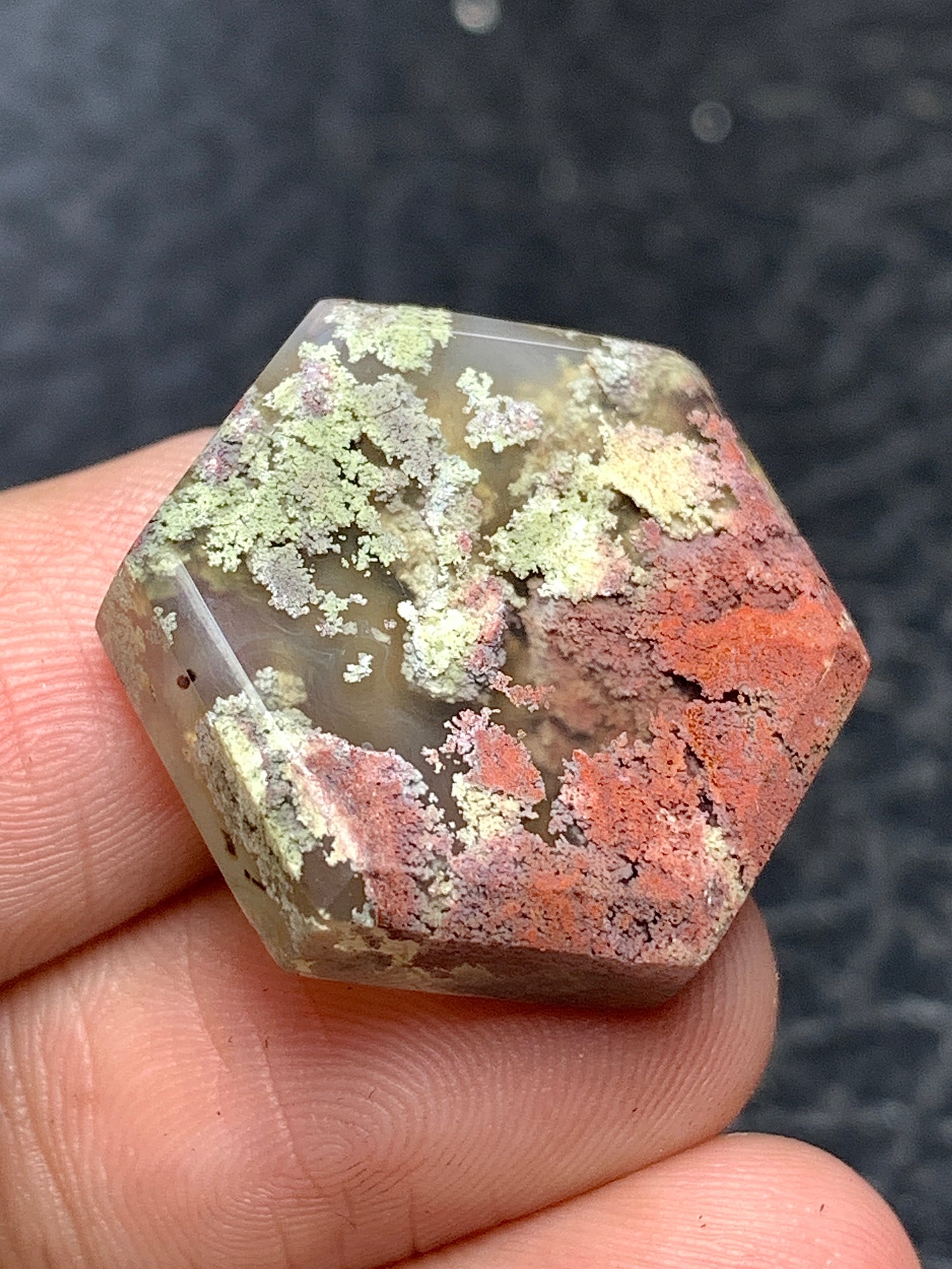Moss Agate Cabochon 24x21x6mm