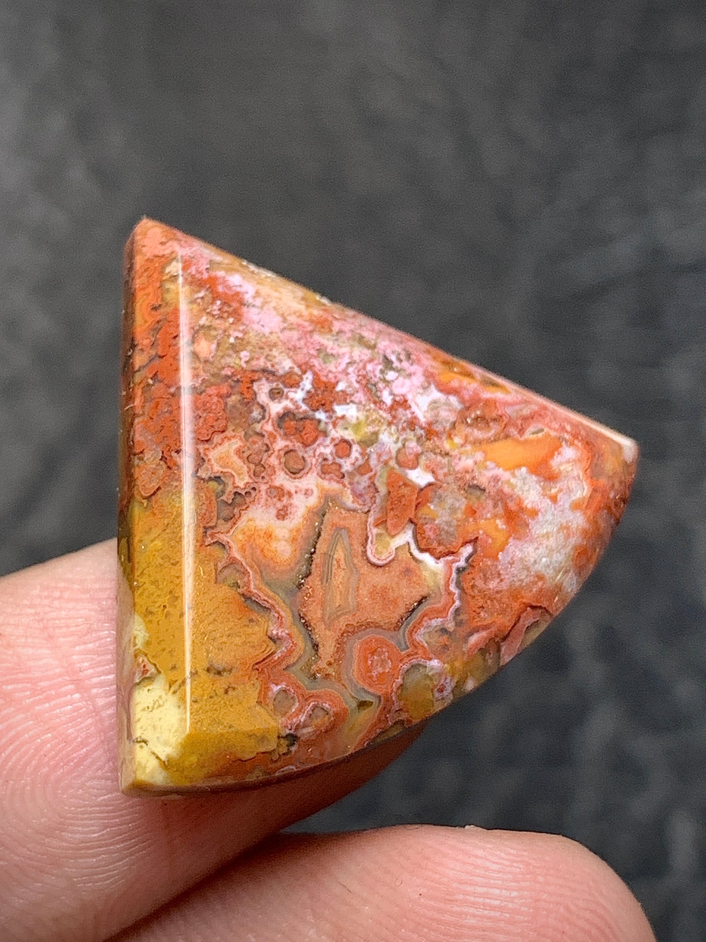 Moss Agate Cabochon 26x23x4.5mm