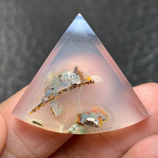 Chrysocolla Native Copper Cabochon 27.5x24x4.5mm