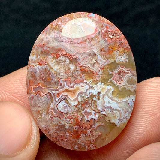 Moss Agate Cabochon 27x21.7x6mm