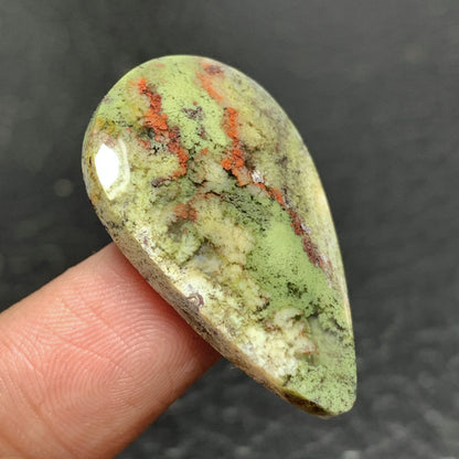 Java Moss Agate Cabochon 32x20x5mm High Quality 23 ct