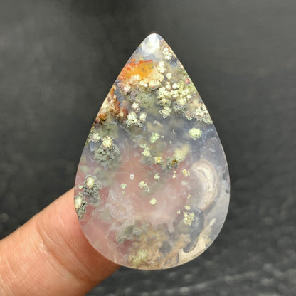 Java Moss Agate Cabochon 35x23x5mm High Quality 30 ct