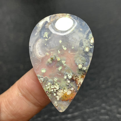Java Moss Agate Cabochon 35x23x5mm High Quality 30 ct
