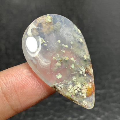 Java Moss Agate Cabochon 35x23x5mm High Quality 30 ct