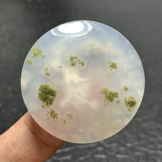 Moss Agate Cabochon 36x36x7mm