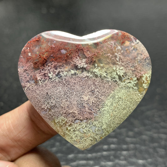 Moss Agate Cabochon 41x37x6mm