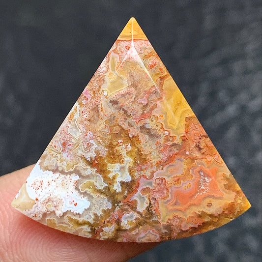 Moss Agate Cabochon 25x23x4mm