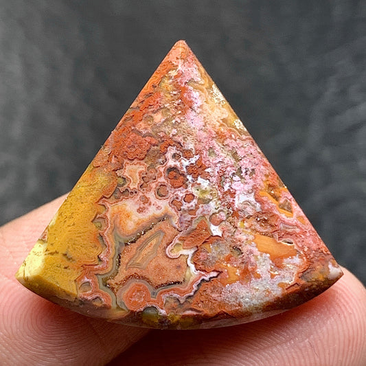 Moss Agate Cabochon 26x23x4.5mm