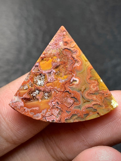 Moss Agate Cabochon 26x23x4.5mm