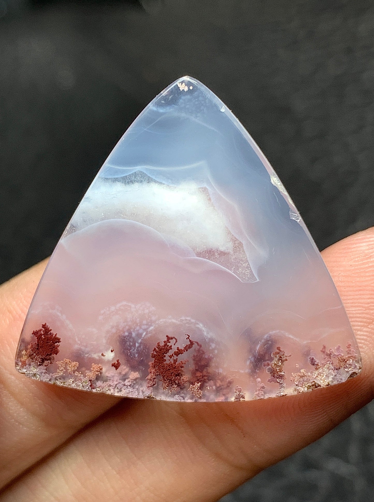 Scenic Moss Agate Cabochon 30x27x5mm