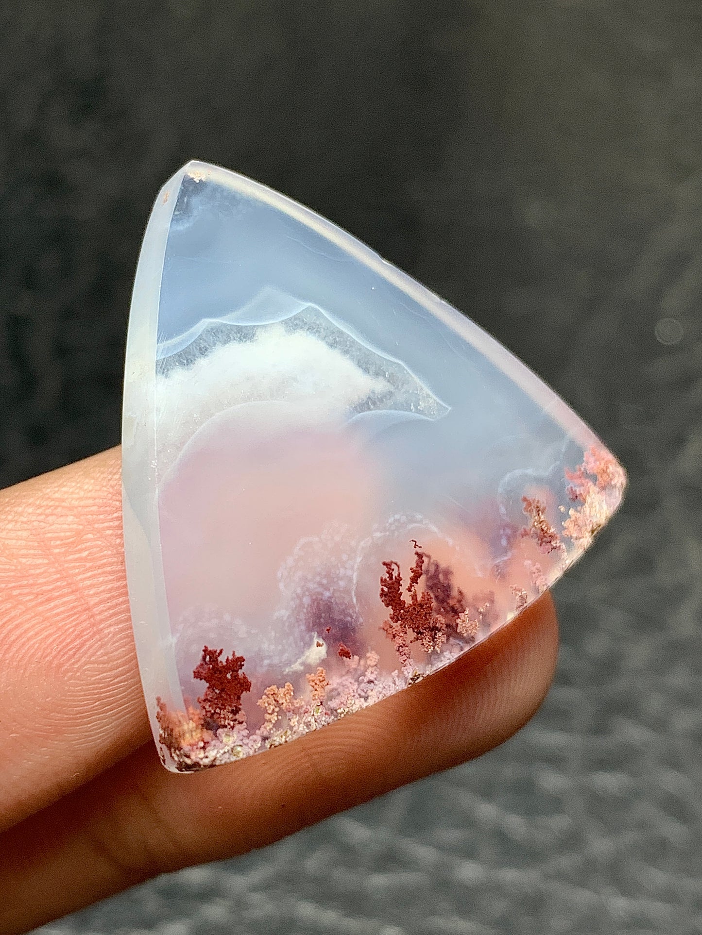 Scenic Moss Agate Cabochon 30x27x5mm
