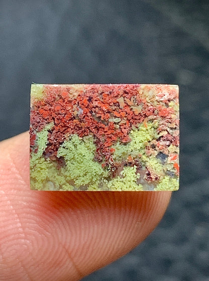 Tiny Moss Agate Cabochon 12x9x4mm