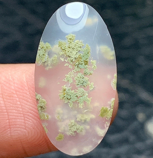 Tiny Moss Agate Rectangle Cabochon 21x11x4mm