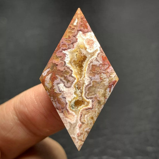 Moss Agate Cabochon 35.5x20x4mm