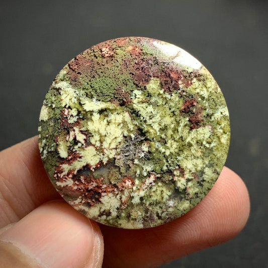 Moss Agate Cabochon 28x28x5mm